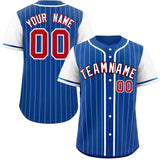 Custom Stripe Fashion Raglan Sleeves Baseball Jersey Design Name Number Logo Sport Jersey