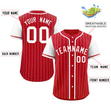 Custom Stripe Fashion Raglan Sleeves Baseball Jersey Design Name Number Logo Athletic Jersey
