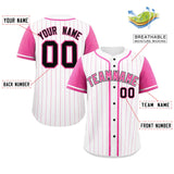 Custom Stripe Fashion Raglan Sleeves Baseball Jersey Design Name Number Logo Athletic Jersey