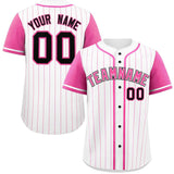 Custom Stripe Fashion Raglan Sleeves Baseball Jersey Design Name Number Logo Athletic Jersey