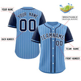 Custom Stripe Fashion Raglan Sleeves Baseball Jersey Design Name Number Logo Athletic Jersey