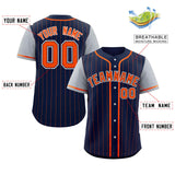 Custom Stripe Fashion Raglan Sleeves Baseball Jersey Design Name Number Logo Athletic Jersey