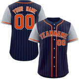 Custom Stripe Fashion Raglan Sleeves Baseball Jersey Design Name Number Logo Athletic Jersey