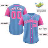 Custom Stripe Fashion Raglan Sleeves Baseball Jersey Design Name Number Logo Athletic Jersey
