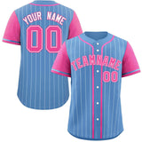 Custom Stripe Fashion Raglan Sleeves Baseball Jersey Design Name Number Logo Athletic Jersey