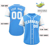 Custom Stripe Fashion Raglan Sleeves Baseball Jersey Design Name Number Logo Athletic Jersey