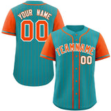 Custom Stripe Fashion Raglan Sleeves Baseball Jersey Design Name Number Logo Athletic Jersey