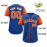 Custom Stripe Fashion Raglan Sleeves Baseball Jersey Design Name Number Logo Practice Jersey