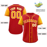 Custom Stripe Fashion Raglan Sleeves Baseball Jersey Design Name Number Logo Practice Jersey