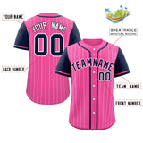 Custom Stripe Fashion Raglan Sleeves Baseball Jersey Design Name Number Logo Practice Jersey