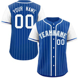Custom Stripe Fashion Raglan Sleeves Baseball Jersey Design Name Number Logo Hip Hop Jersey