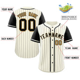 Custom Stripe Fashion Raglan Sleeves Baseball Jersey Design Name Number Logo Hip Hop Jersey