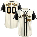Custom Stripe Fashion Raglan Sleeves Baseball Jersey Design Name Number Logo Hip Hop Jersey