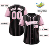 Custom Stripe Fashion Raglan Sleeves Baseball Jersey Design Name Number Logo Sport Shirt