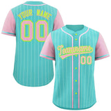 Custom Stripe Fashion Raglan Sleeves Baseball Jersey Design Name Number Logo Sport Shirt