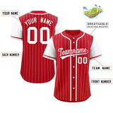 Custom Stripe Fashion Raglan Sleeves Baseball Jersey Design Name Number Logo Athletic Shirt