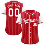 Custom Stripe Fashion Raglan Sleeves Baseball Jersey Design Name Number Logo Athletic Shirt