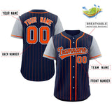 Custom Stripe Fashion Raglan Sleeves Baseball Jersey Design Name Number Logo Athletic Shirt