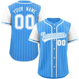 Custom Stripe Fashion Raglan Sleeves Baseball Jersey Design Name Number Logo Athletic Shirt