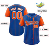 Custom Stripe Fashion Raglan Sleeves Baseball Jersey Design Name Number Logo Practice Shirt