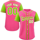 Custom Stripe Fashion Raglan Sleeves Baseball Jersey Design Name Number Logo Practice Shirt