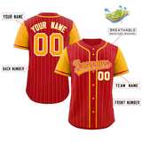 Custom Stripe Fashion Raglan Sleeves Baseball Jersey Design Name Number Logo Practice Shirt
