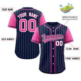 Custom Stripe Fashion Raglan Sleeves Baseball Jersey Design Name Number Logo Practice Shirt
