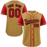 Custom Stripe Fashion Raglan Sleeves Baseball Jersey Design Name Number Logo Practice Shirt
