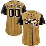 Custom Stripe Fashion Raglan Sleeves Baseball Jersey Design Name Number Logo Mesh Shirt