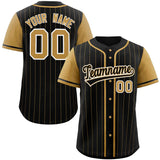 Custom Stripe Fashion Raglan Sleeves Baseball Jersey Design Name Number Logo Mesh Shirt