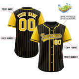 Custom Stripe Fashion Raglan Sleeves Baseball Jersey Design Name Number Logo Mesh Shirt