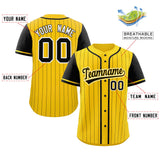 Custom Stripe Fashion Raglan Sleeves Baseball Jersey Design Name Number Logo Mesh Shirt