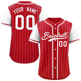 Custom Stripe Casual Raglan Sleeves Baseball Jersey Design Name Number Logo Athletic Baseball Shirt
