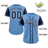 Custom Stripe Casual Raglan Sleeves Baseball Jersey Design Name Number Logo Athletic Baseball Shirt