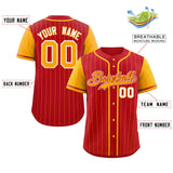 Custom Stripe Casual Raglan Sleeves Baseball Jersey Design Name Number Logo Practice Baseball Shirt