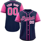 Custom Stripe Casual Raglan Sleeves Baseball Jersey Design Name Number Logo Practice Baseball Shirt