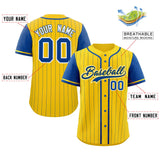 Custom Stripe Casual Raglan Sleeves Baseball Jersey Design Name Number Logo Practice Baseball Shirt