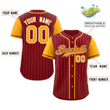 Custom Stripe Casual Raglan Sleeves Baseball Jersey Design Name Number Logo Mesh Baseball Shirt