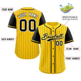 Custom Stripe Casual Raglan Sleeves Baseball Jersey Design Name Number Logo Mesh Baseball Shirt
