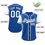 Custom Stripe Casual Raglan Sleeves Baseball Jersey Design Name Number Logo Hip Hop Baseball Shirt