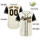 Custom Stripe Casual Raglan Sleeves Baseball Jersey Design Name Number Logo Hip Hop Baseball Shirt