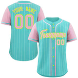 Custom Raglan Sleeves Stripe Casual Baseball Jersey Design Name Number Logo Sport Baseball Shirt