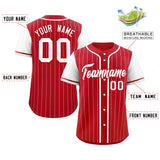 Custom Raglan Sleeves Stripe Casual Baseball Jersey Design Name Number Logo Athletic Baseball Shirt