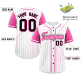 Custom Raglan Sleeves Stripe Casual Baseball Jersey Design Name Number Logo Athletic Baseball Shirt