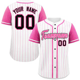 Custom Raglan Sleeves Stripe Casual Baseball Jersey Design Name Number Logo Athletic Baseball Shirt