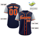 Custom Raglan Sleeves Stripe Casual Baseball Jersey Design Name Number Logo Athletic Baseball Shirt