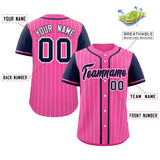 Custom Raglan Sleeves Stripe Casual Baseball Jersey Design Name Number Logo Practice Baseball Shirt