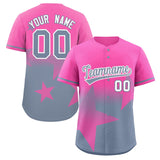 Custom Gradient Star Graffiti Pattern Printed/Stitched Shorts Sleeve Training Shirt Baseball Jersey