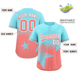 Custom Gradient Star Graffiti Pattern Printed/Stitched Shorts Sleeve Training Shirt Baseball Jersey