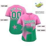 Custom Gradient Star Graffiti Pattern Printed/Stitched Shorts Sleeve Training Shirt Baseball Jersey